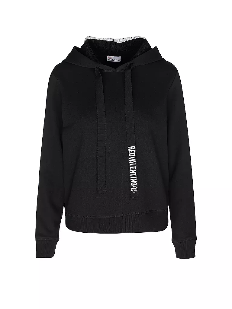 RED Valentino Kapuzensweater Hoodie schwarz